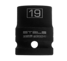 Головка ударная шестигранная, 19 мм, 1/2, CrMo Stels