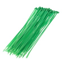 Хомуты, 250 x 3.6 мм, пластиковые, зеленые, 100 шт Сибртех