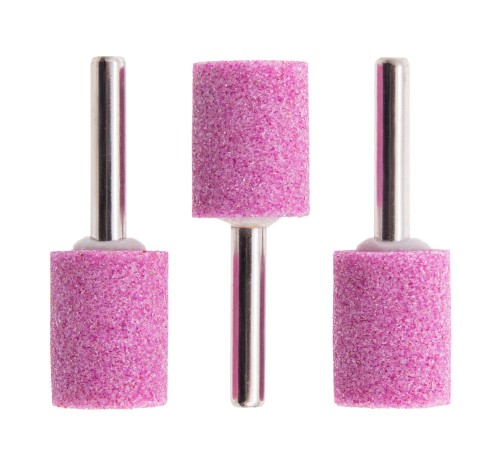 Шарошка абразивная, цилиндр, 19 x 25 x 6 мм, F46, 3 шт Matrix