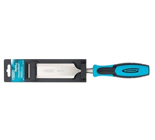 Долото-стамеска Piranha, 38 мм, двухкомпонентная эргономичная рукоятка Gross