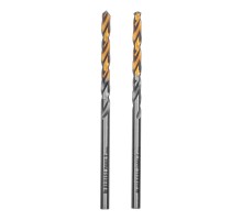 Сверло спиральное по металлу 3 x 60 мм, Р6М5, Golden Tip , 2шт. Denzel