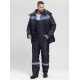 Костюм зимний Труженик-Ультра-2 (тк.Оксфорд) п/к, т.синий/васильковый