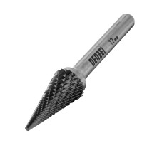 Борфреза по металлу твердосплавная, коническая, тип-M, 12 мм Denzel