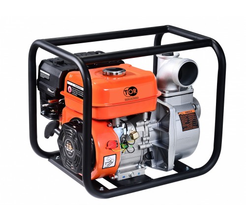 Мотопомпа бензиновая для грязной воды TOR KM80SP 50 м3/час Мотопомпа бензиновая для грязной воды TOR KM80SP 50 м3/час