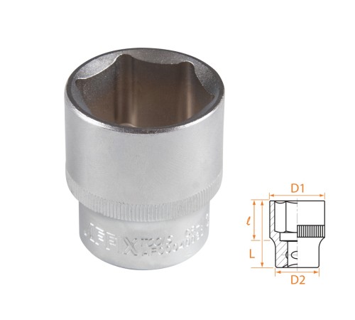 Головка торцевая стандартная шестигранная 1/2", 30 мм AFFIX AF00040030 Головка торцевая стандартная шестигранная 1/2", 30 мм AFFIX AF00040030