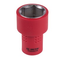 Головка торцевая диэлектрическая шестигранная 3/8", 21 мм KING TONY 3335VE21M