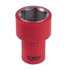 Головка торцевая диэлектрическая шестигранная 3/8", 21 мм KING TONY 3335VE21M