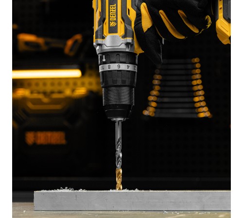 Сверло спиральное по металлу 8,5 x 117 мм, Р6М5, Golden Tip  Denzel