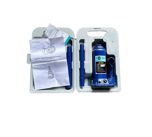 Домкрат гидравлический TOR ДГ-3 г/п 3,0 т (в пластиковом кейсе) Домкрат гидравлический TOR ДГ-3 г/п 3,0 т (в пластиковом кейсе)