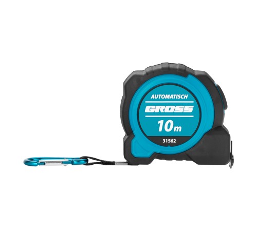 Рулетка "Automatisch", 10 м х 32 мм, нейлон, магнит, двустор. разметка, антиизлом, автоcтоп Gross