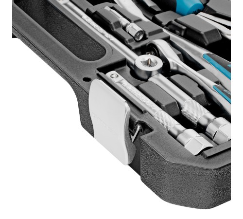 Набор инструментов 78 предметов , 120 зубьев, CrV, 1/4