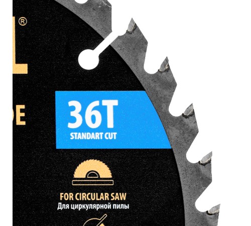 Пильный диск по дереву ф190 х 20 мм, 36 зубьев Denzel
