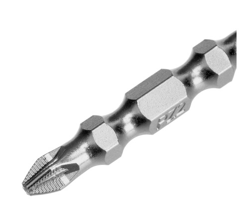 Набор бит двухстор., PH2-PH1х45мм, PZ2-PZ1х45мм, сталь S2, 2 шт. Gross