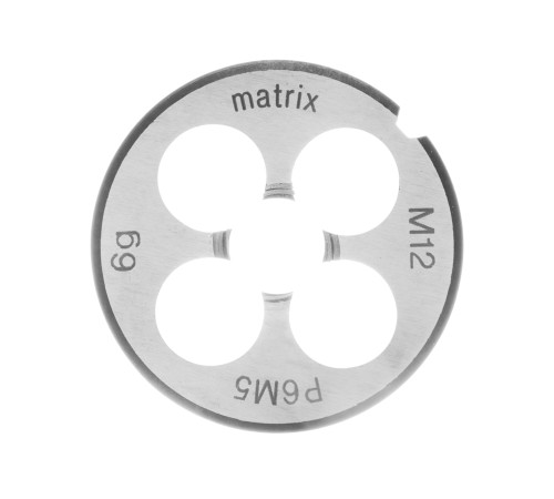 Плашка М12 х 1.75 мм, Р6М5 Matrix