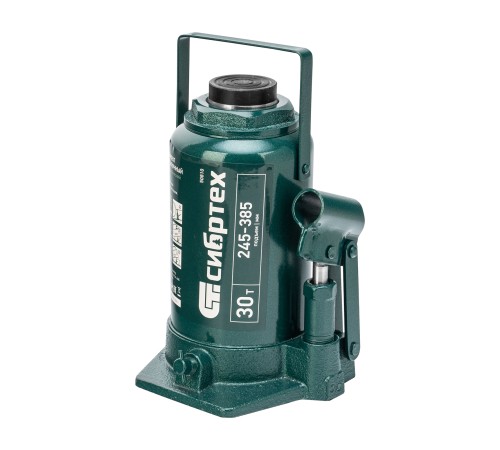 Домкрат гидравлический бутылочный, 30 т, 245-385 мм Сибртех