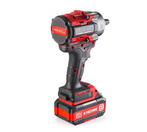 RUNTEC RT-IW1000T Гайковерт ударный аккумуляторный RUNTEC TECHNIC 1/2", 20В, 2*4Ач, 1000Нм