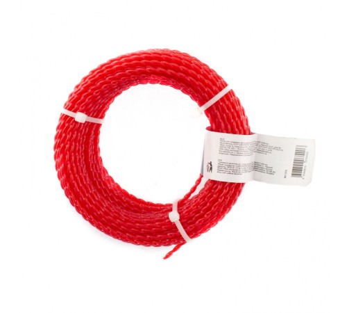 Леска для триммера овальная витая, 2.4 мм х 15 м, Сибртех