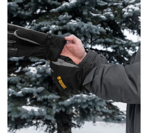 Перчатки универсальные, двойные, работа с сенсорным экраном, размер 9 Denzel