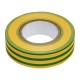 Изолента ПВХ, 19 мм х 20 м, желто-зеленая, 150 мкм Matrix