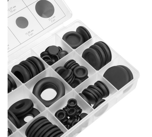 Набор сальников, D 6, 35-25.4 мм, 125 предметов Сибртех