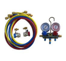 Коллектор манометрический для фреона, с быстросъемными переходниками МАСТАК 105-20001