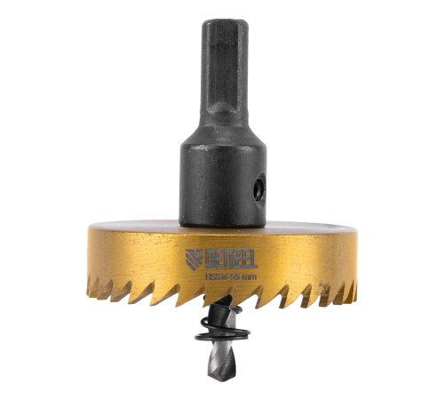 Коронка по металлу HSS, 55 мм, нитридтитановое покрытие Denzel