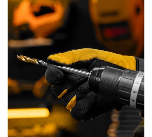 Сверло спиральное по металлу 8,5 x 117мм, Р6М5, Golden Tip, многогранная заточка Denzel