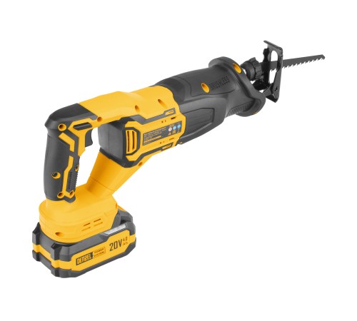 Пила сабельная аккумуляторная бесщет. RS-250, Li-Ion, 20 В Denzel