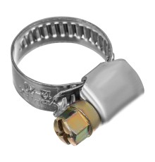 Хомуты нержавеющая сталь, Стандартное болтовое крепление 12-20 мм, 100 штук в упаковке, ширина 9 мм Сибртех