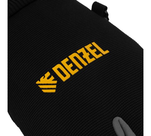 Перчатки универсальные, двойные, работа с сенсорным экраном, вязаная манжета, размер 9 Denzel