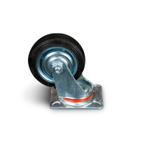 Колесо поворотное резина SC 93 75 мм (Y)