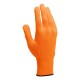 Перчатки трикотажные, синтетическая нить, ПВХ-гель точка, цвет: оранжевый, L, 13 класс Сибртех