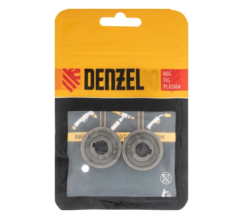 Подающий ролик, зубчатый профиль под флюсовую проволоку 0,8-1мм, 2 шт Denzel