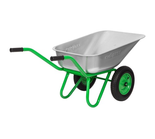 Тачка садово-строительная 2-х колесная, грузоподъемность 230 кг, объем 90 л Сибртех