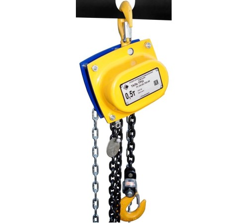 Таль ручная шестеренная цепная стационарная ТРШСп 0,5 т 9 м
