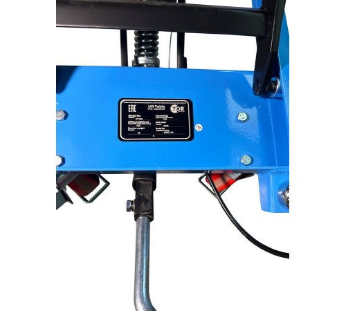 Стол подъемный передвижной 150 кг 210-720 мм TOR PT150