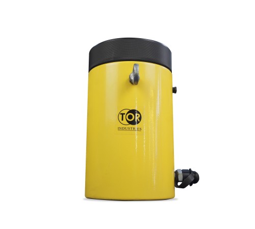 Домкрат гидравлический TOR HHYG-100150LS (ДГ100П150Г) 100 т с фиксирующей гайкой Домкрат гидравлический TOR HHYG-100150LS (ДГ100П150Г) 100 т с фиксирующей гайкой