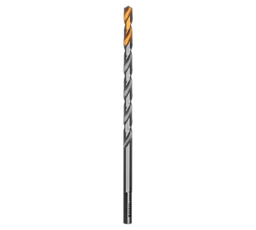 Сверло спиральное по металлу 6 х 139 мм, Р6М5, Golden Tip, удлиненное Denzel