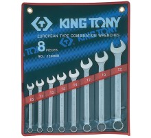 Набор комбинированных ключей, 10-22 мм, 8 предметов KING TONY 1208MR