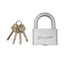 Замок навесной, хромированное покрытие 70 мм Matrix