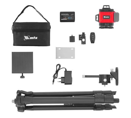 Лазерный уровень м-призм. ML 360-4 Pro SET, 30 м, акк. Li 3000 мАч, состоит из 2 частей MTX