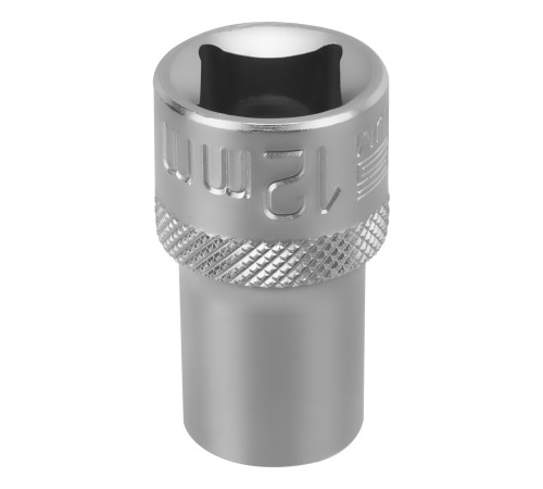 Головка торцевая удлиненная, 12 мм, шестигранная, CrV, под квадрат 1/2 Stels