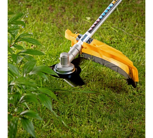 Триммер электрический TE-1400, 1400 Вт, 420 мм, катушка + диск, разборная штанга Denzel