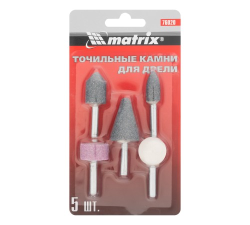Точильные камни для дрели, 5 шт Matrix