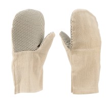 Рукавицы антивибрационные с упругодемпфирующей прокладкой с ПВХ точкой, 2 размер Сибртех