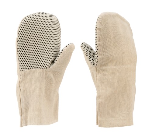 Рукавицы антивибрационные с упругодемпфирующей прокладкой с ПВХ точкой, 2 размер Сибртех