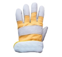 Перчатки кожаные комбинированные утепленные (синтепон) Перчатки кожаные комбинированные утепленные (синтепон)