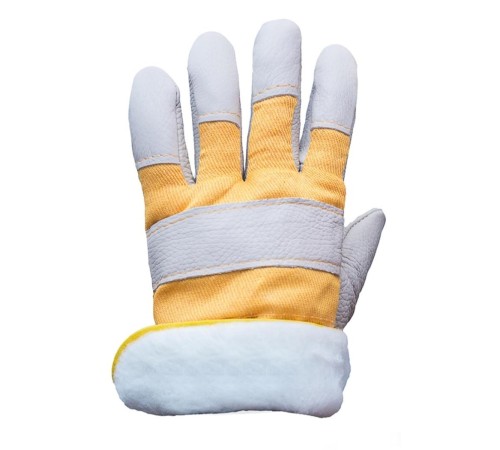 Перчатки кожаные комбинированные утепленные (синтепон) Перчатки кожаные комбинированные утепленные (синтепон)