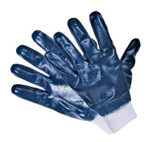 Перчатки нитриловые полный облив манжет резинка