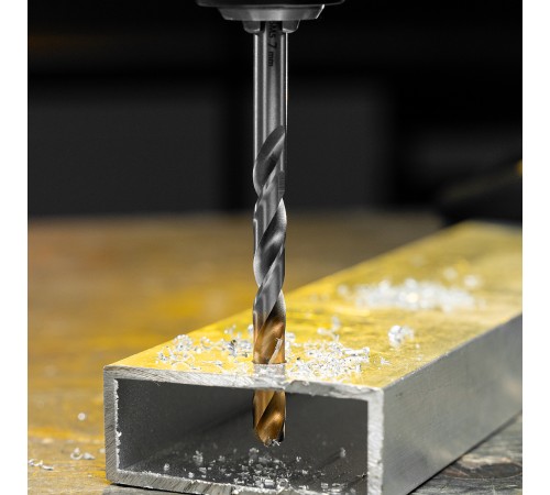 Сверло спиральное по металлу 7,5 x 109 мм, Р6М5, Golden Tip  Denzel